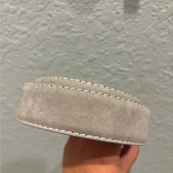L.E.N suede belt